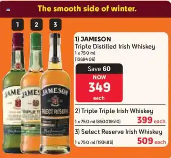 Makro Jameson Triple Distilled Irish Whiskey offer