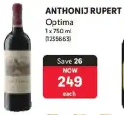 Makro Anthonij Rupert Optima offer