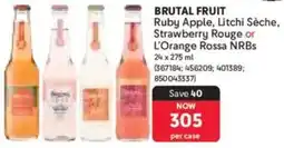 Makro Brutal Fruit Ruby Apple, Litchi Sèche, Strawberry Rouge or L'Orange Rossa NRBs offer