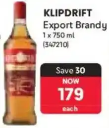 Makro Klipdrift Export Brandy offer