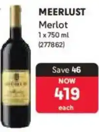 Makro Meerlust Merlot offer