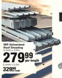 Build It IBR Galvanised Roof Sheeting offer