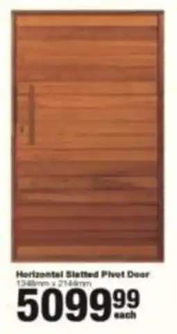 Build It Horizontal Slatted Pivot Door offer
