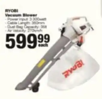 Build It Ryobi Vacuum Blower offer