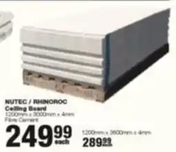 Build It Nutec/ Rhinoroc Ceiling Board offer