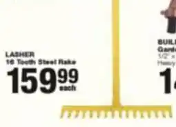 Build It Lasher 16 Tooth Steel Rake offer