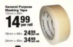 Build It General Purpose Masking Tape offer