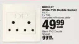 Build It Build it White PVC Double Socket offer