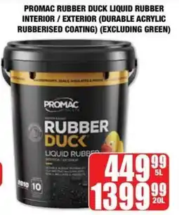 Boxer Build Promac rubber duck liquid rubber interior/ exterior offer