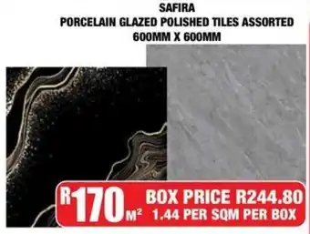 Boxer Build Safira porcelain glazed polished tiles assorted offer