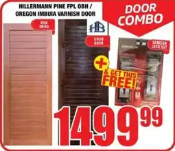 Boxer Build Hillermann pine fpl obh/ oregon imbuia varnish door offer