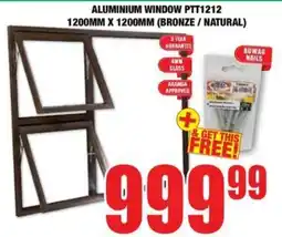 Boxer Build Aluminium window ptt1212 offer