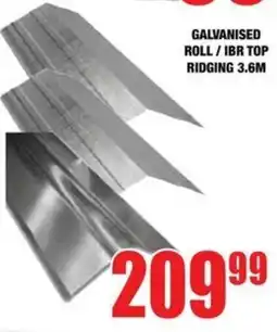Boxer Build Galvanised roll/ ibr top ridging offer