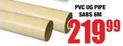 Boxer Build Pvc ug pipe sabs offer