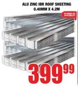 Boxer Build Alu zinc ibr roof sheeting offer