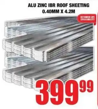 Boxer Build Alu zinc ibr roof sheeting offer