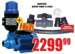 Boxer Build Warthog water pump 0.75kw offer
