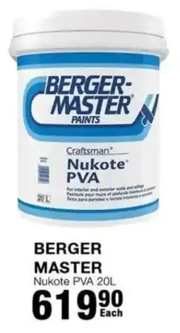 Build It Berger-master Nukote PVA offer