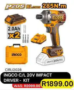 Legacy Industrial Supplies Ingco cordless 20v impact driver kit offer