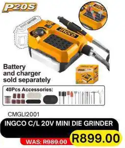 Legacy Industrial Supplies Ingco cordless 20v mini die grinder offer