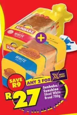 Shoprite Sunbake/ Sunshine Sliced White Bread offer