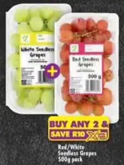 Shoprite Red/ White Seedless Grapes offer