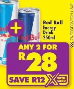 Shoprite Red Bull Energy Drink 250ml offer