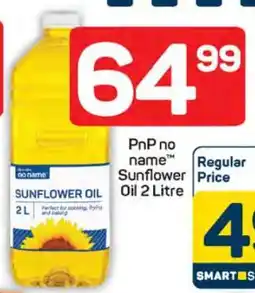 Pick n Pay PnP no name Sunflower Oil 2 Litre offer