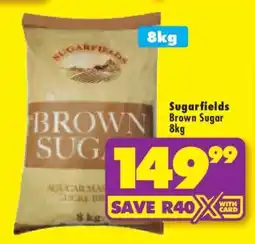 Shoprite SUGARFIELDS BROWN SUGAR 8kg offer