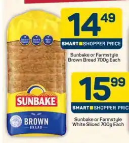 Pick n Pay Hypermarket Sunbake or Farmstyle Brown Bread offer