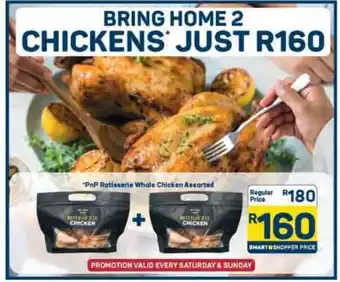 Pick n Pay Hypermarket PnP Rotisserie Whole Chicken Assorted offer
