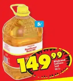 Shoprite Ritebrand Sunflower Seed Oil offer