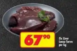 Shoprite Ox Liver Loose Serve offer