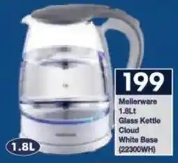 President Hyper Mellerware Glass Kettle Cloud White Base offer