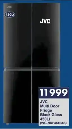 President Hyper JVC Multi Door Fridge Black Glass offer