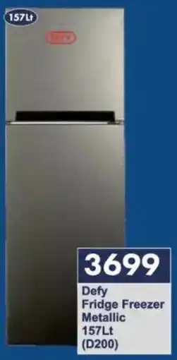 President Hyper Defy Fridge Freezer Metallic offer