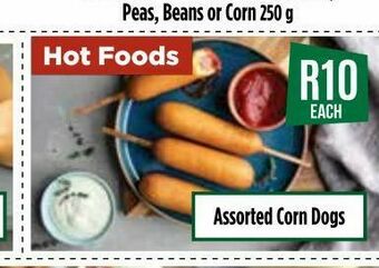 Food Lover's Market Corn dogs offer