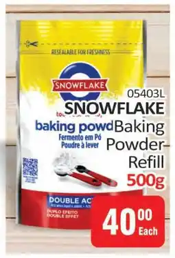 KitKat Cash and Carry SNOWFLAKE Baking Powder Refill 500g offer