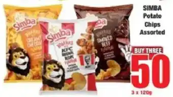 Boxer Simba Potato Chips Assorted offer
