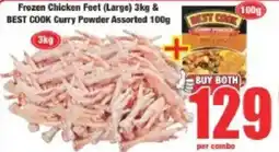 Boxer Frozen Chicken Feet Large & Best Cook Curry Powder Assorted offer