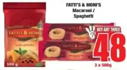 Boxer Fatti's & Moni's Macaroni/ Spaghetti offer