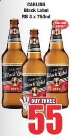 Boxer Carling Black Label RB offer