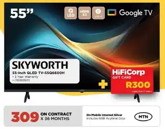 Skyworth 55-inch QLED TV