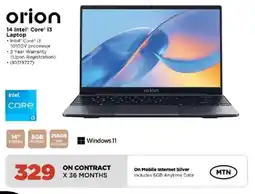 HiFi Corp Orion 14 Intel Core i3 Laptop offer