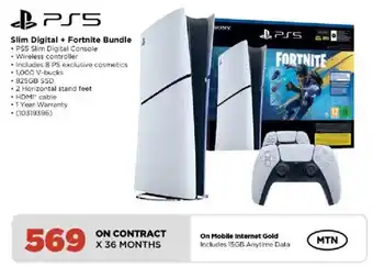 PS5 Slim Digital + Fortnite Bundle