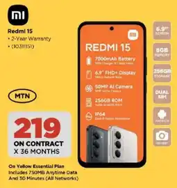 HiFi Corp Redmi 15 offer