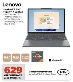 HiFi Corp Lenovo IdeaPad 3 AMD Ryzen 7 Laptop offer