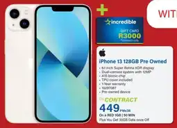 Incredible Connection iPhone 13 128GB Pre Owned offer