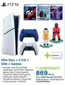 Incredible Connection PS5 Slim Disc + 2 CG + DS5 + Games offer