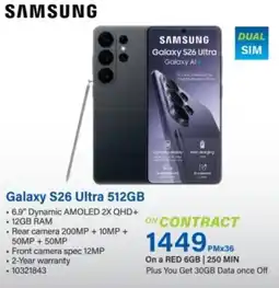 Incredible Connection Samsung Galaxy S26 Ultra 512GB offer
